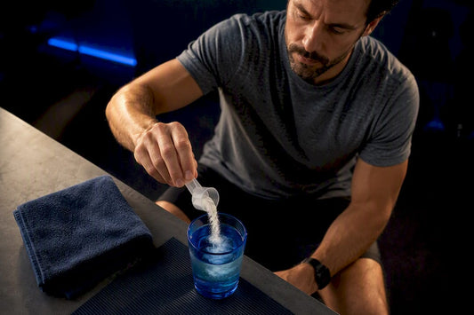 Measured creatine powder mixed into water