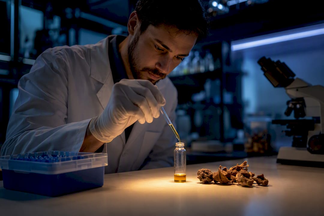 DHM extract in a research laboratory